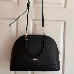 Coach Outlet 2018 Black Saffiano Leather Bag